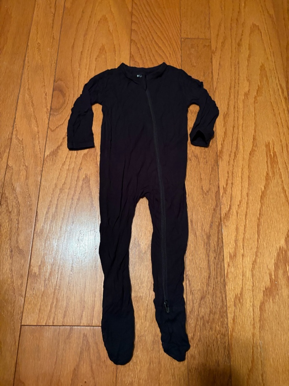 Kyte Baby Black Bamboo Footie Pajama- 6-12 months